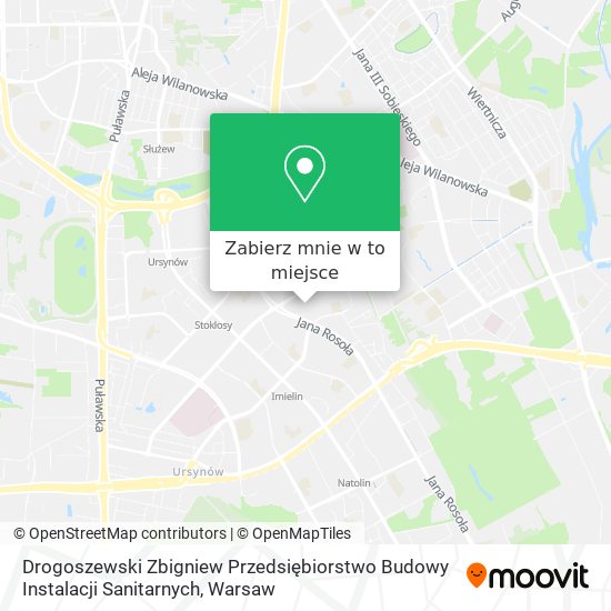 Mapa Drogoszewski Zbigniew Przedsiębiorstwo Budowy Instalacji Sanitarnych