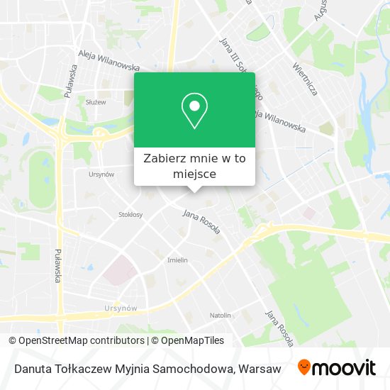 Mapa Danuta Tołkaczew Myjnia Samochodowa