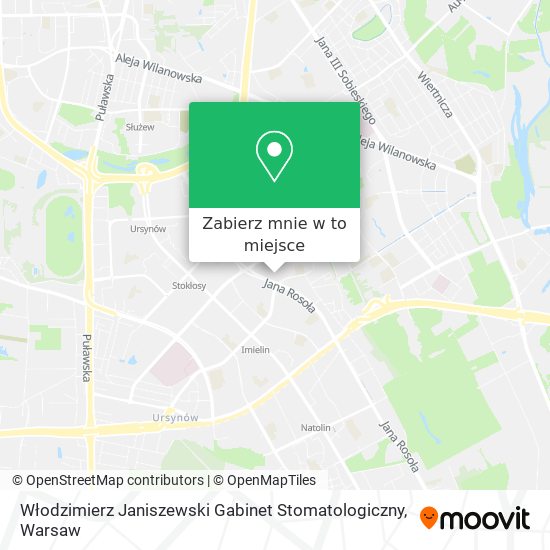 Mapa Włodzimierz Janiszewski Gabinet Stomatologiczny