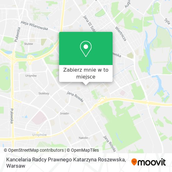 Mapa Kancelaria Radcy Prawnego Katarzyna Roszewska