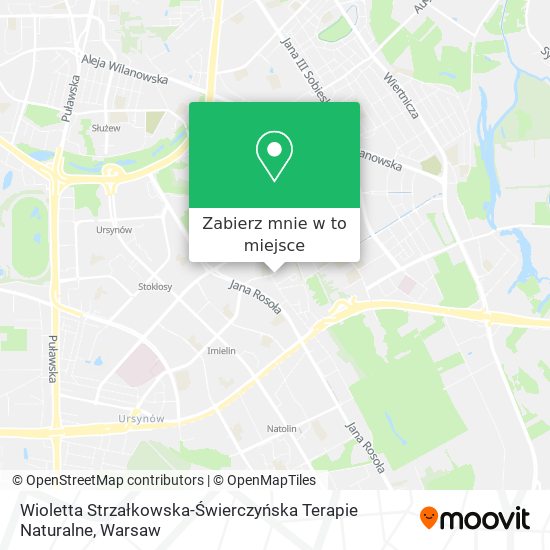 Mapa Wioletta Strzałkowska-Świerczyńska Terapie Naturalne