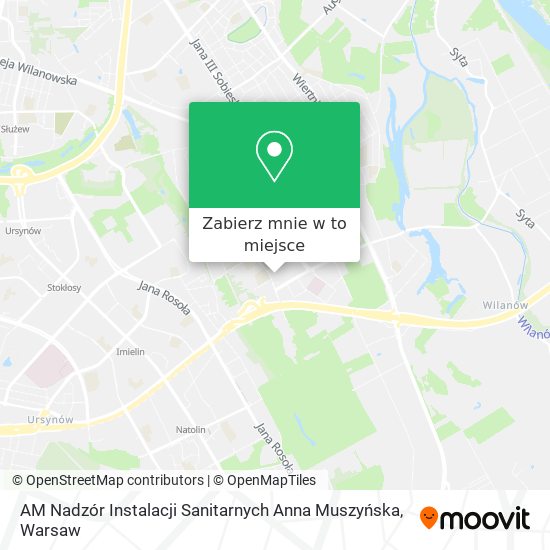 Mapa AM Nadzór Instalacji Sanitarnych Anna Muszyńska