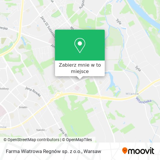 Mapa Farma Wiatrowa Regnów sp. z o.o.