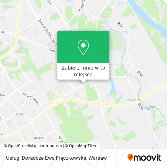 Mapa Usługi Doradcze Ewa Frączkowska