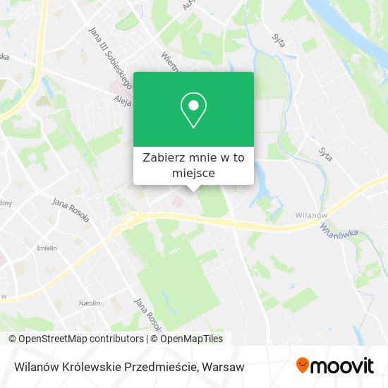 Mapa Wilanów Królewskie Przedmieście