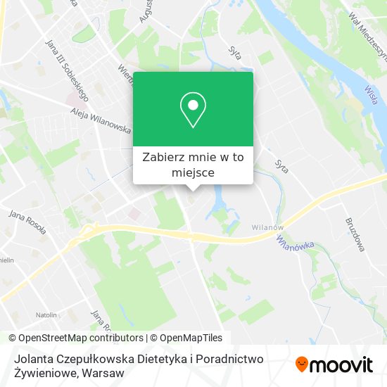 Mapa Jolanta Czepułkowska Dietetyka i Poradnictwo Żywieniowe