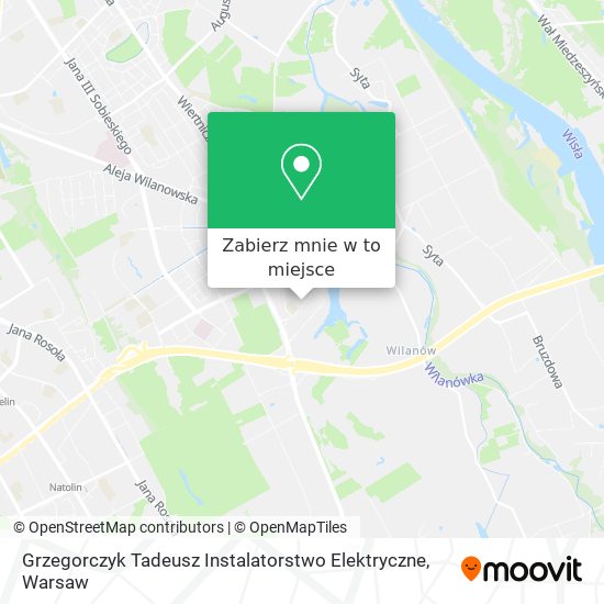 Mapa Grzegorczyk Tadeusz Instalatorstwo Elektryczne