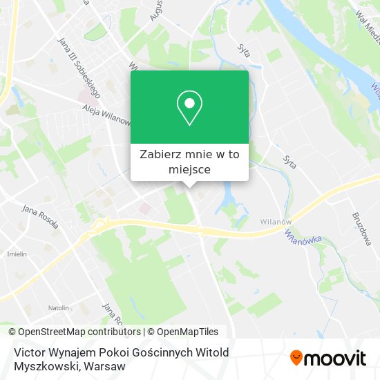 Mapa Victor Wynajem Pokoi Gościnnych Witold Myszkowski