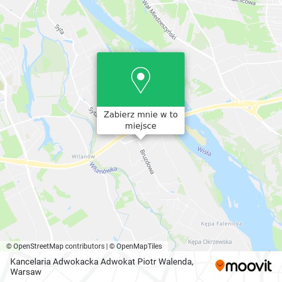 Mapa Kancelaria Adwokacka Adwokat Piotr Walenda