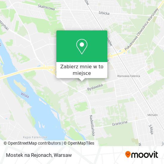 Mapa Mostek na Rejonach