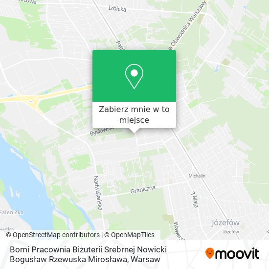 Mapa Bomi Pracownia Biżuterii Srebrnej Nowicki Bogusław Rzewuska Mirosława