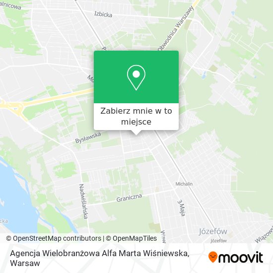 Mapa Agencja Wielobranżowa Alfa Marta Wiśniewska