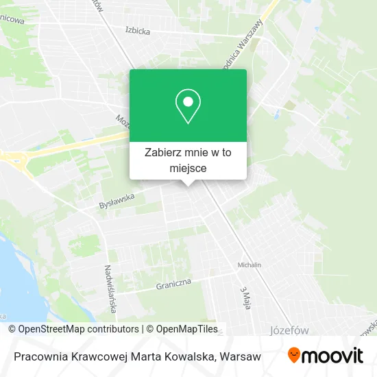 Mapa Pracownia Krawcowej Marta Kowalska