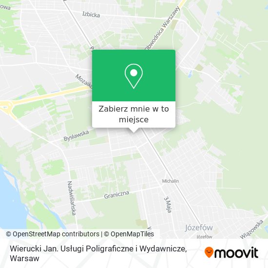 Mapa Wierucki Jan. Usługi Poligraficzne i Wydawnicze