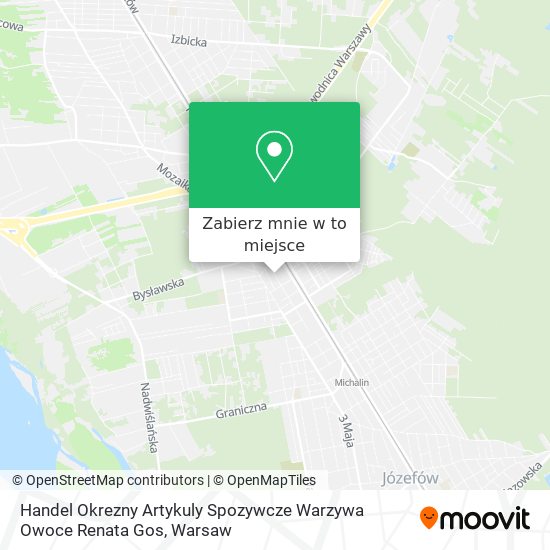 Mapa Handel Okrezny Artykuly Spozywcze Warzywa Owoce Renata Gos