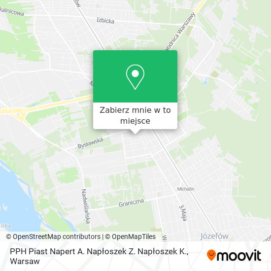 Mapa PPH Piast Napert A. Napłoszek Z. Napłoszek K.