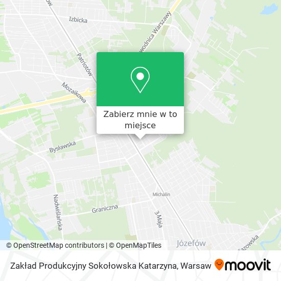 Mapa Zakład Produkcyjny Sokołowska Katarzyna