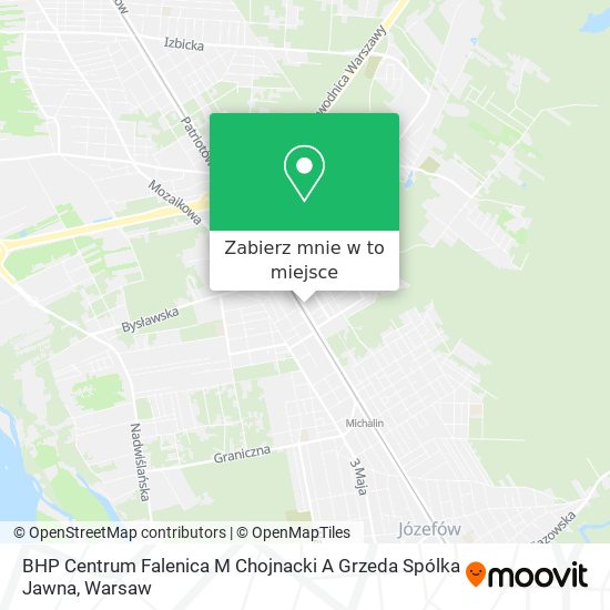 Mapa BHP Centrum Falenica M Chojnacki A Grzeda Spólka Jawna