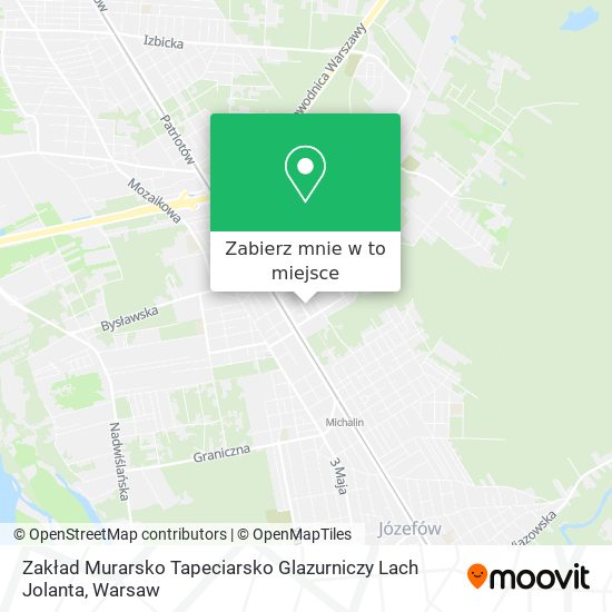 Mapa Zakład Murarsko Tapeciarsko Glazurniczy Lach Jolanta