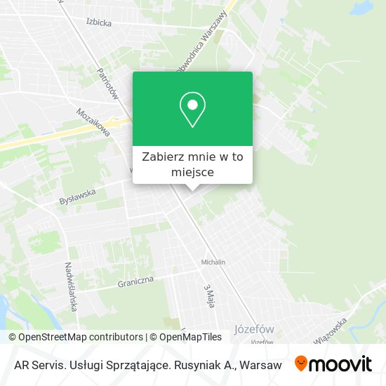 Mapa AR Servis. Usługi Sprzątające. Rusyniak A.