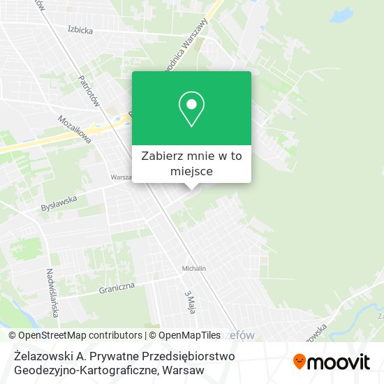 Mapa Żelazowski A. Prywatne Przedsiębiorstwo Geodezyjno-Kartograficzne