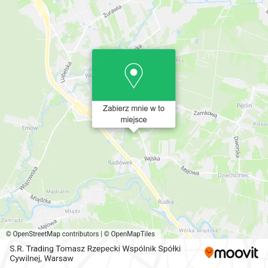 Mapa S.R. Trading Tomasz Rzepecki Wspólnik Spółki Cywilnej