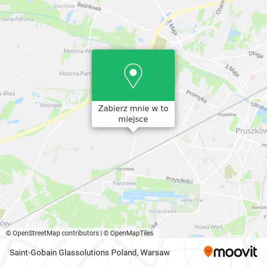 Mapa Saint-Gobain Glassolutions Poland