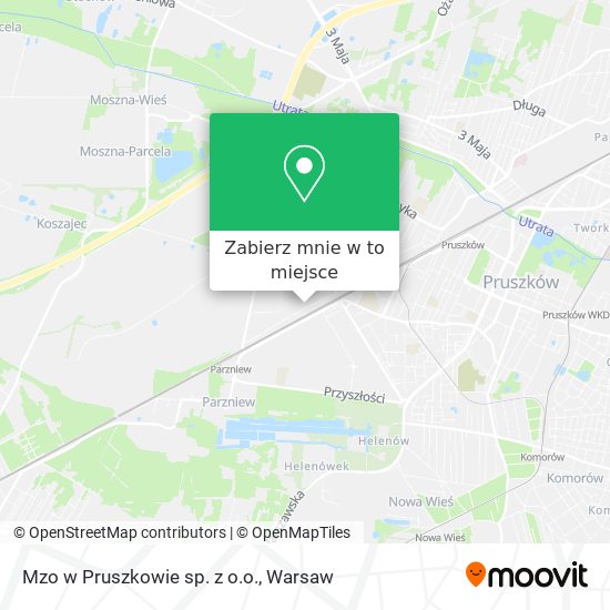 Mapa Mzo w Pruszkowie sp. z o.o.