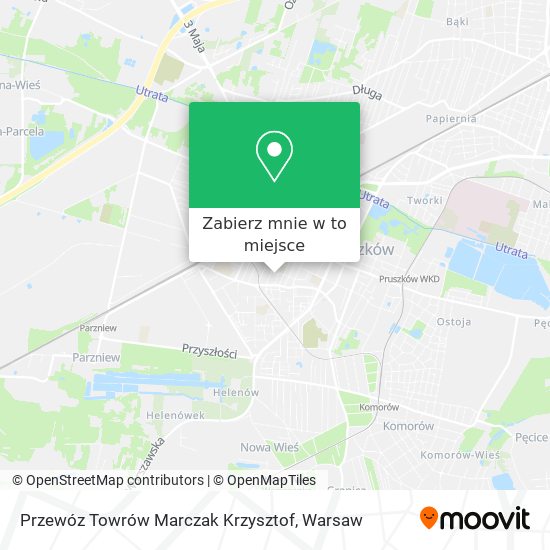 Mapa Przewóz Towrów Marczak Krzysztof