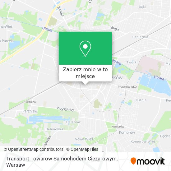 Mapa Transport Towarow Samochodem Ciezarowym