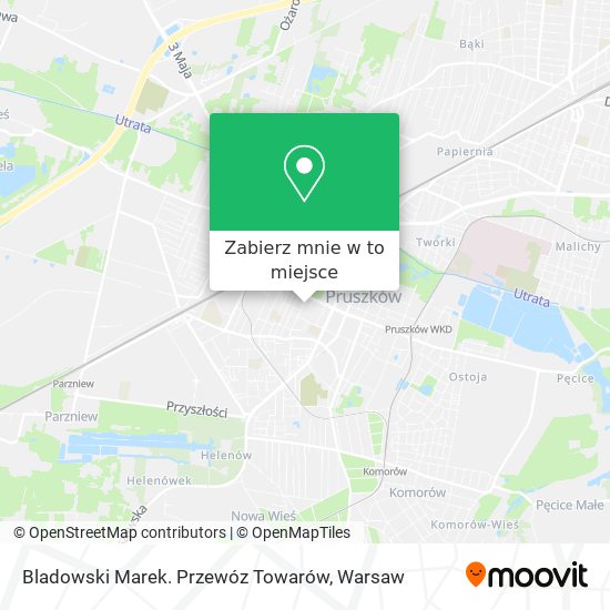 Mapa Bladowski Marek. Przewóz Towarów