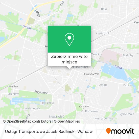 Mapa Usługi Transportowe Jacek Radliński