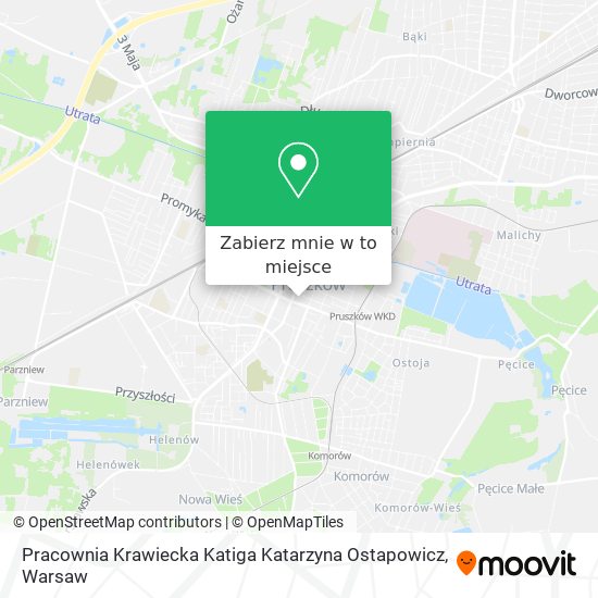 Mapa Pracownia Krawiecka Katiga Katarzyna Ostapowicz