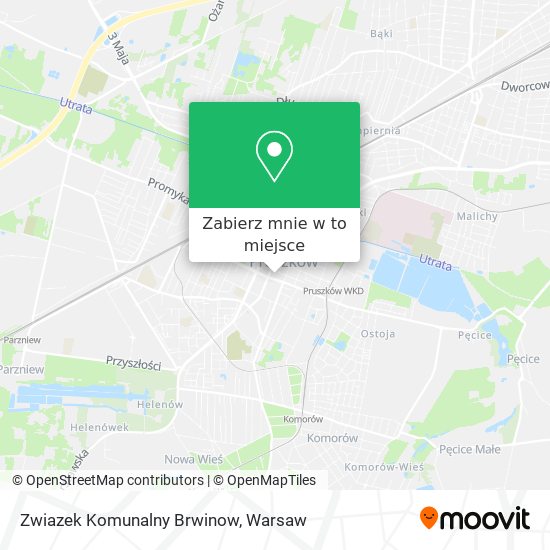 Mapa Zwiazek Komunalny Brwinow