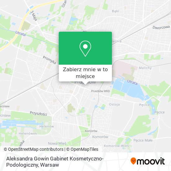 Mapa Aleksandra Gowin Gabinet Kosmetyczno-Podologiczny