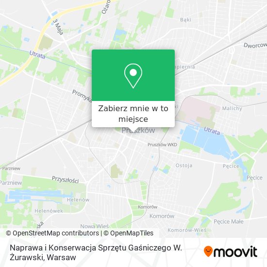 Mapa Naprawa i Konserwacja Sprzętu Gaśniczego W. Żurawski