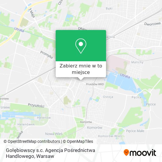 Mapa Gołębiowscy s.c. Agencja Pośrednictwa Handlowego