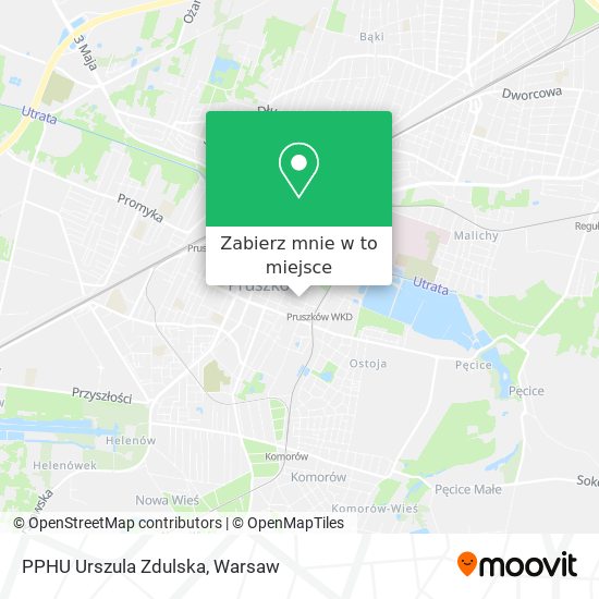 Mapa PPHU Urszula Zdulska