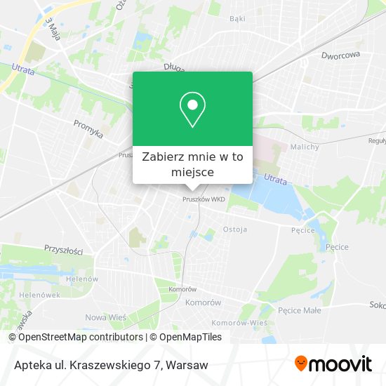 Mapa Apteka ul. Kraszewskiego 7