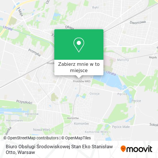 Mapa Biuro Obsługi Środowiskowej Stan Eko Stanisław Otto