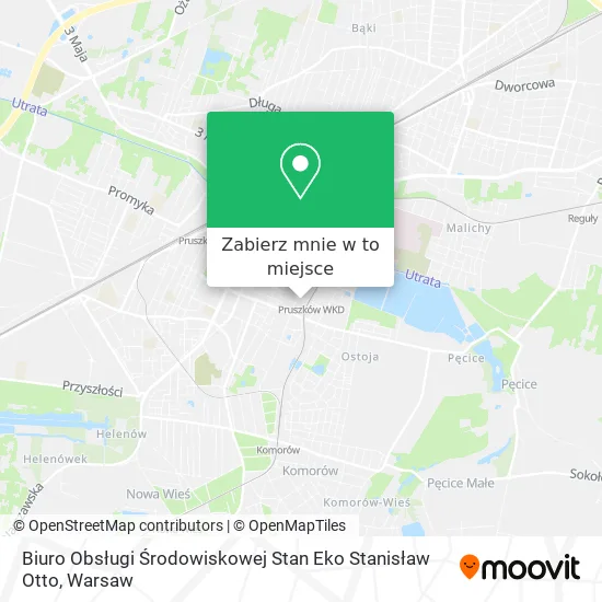 Mapa Biuro Obsługi Środowiskowej Stan Eko Stanisław Otto