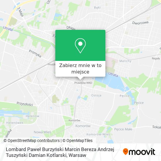 Mapa Lombard Paweł Burzyński Marcin Bereza Andrzej Tuszyński Damian Kotlarski