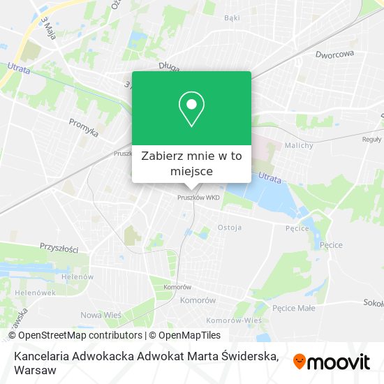 Mapa Kancelaria Adwokacka Adwokat Marta Świderska