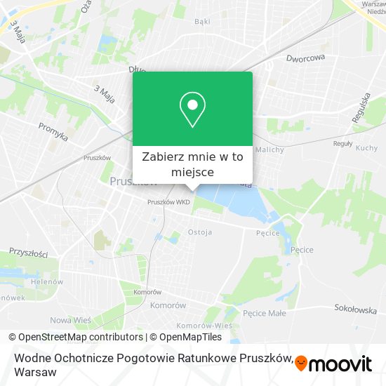 Mapa Wodne Ochotnicze Pogotowie Ratunkowe Pruszków