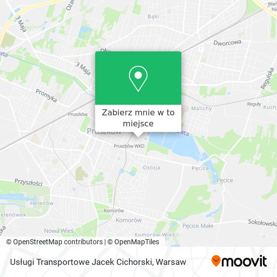 Mapa Usługi Transportowe Jacek Cichorski