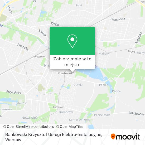 Mapa Bańkowski Krzysztof Usługi Elektro-Instalacyjne