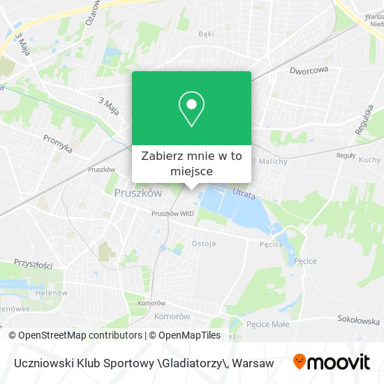 Mapa Uczniowski Klub Sportowy \Gladiatorzy\