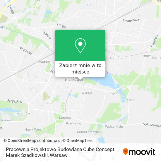 Mapa Pracownia Projektowo Budowlana Cube Concept Marek Szadkowski