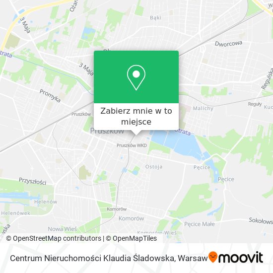 Mapa Centrum Nieruchomości Klaudia Śladowska