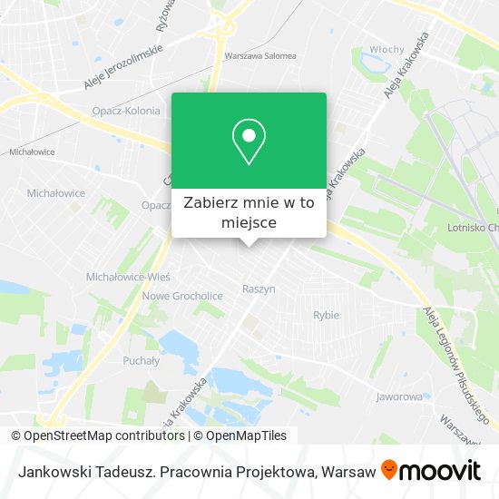 Mapa Jankowski Tadeusz. Pracownia Projektowa